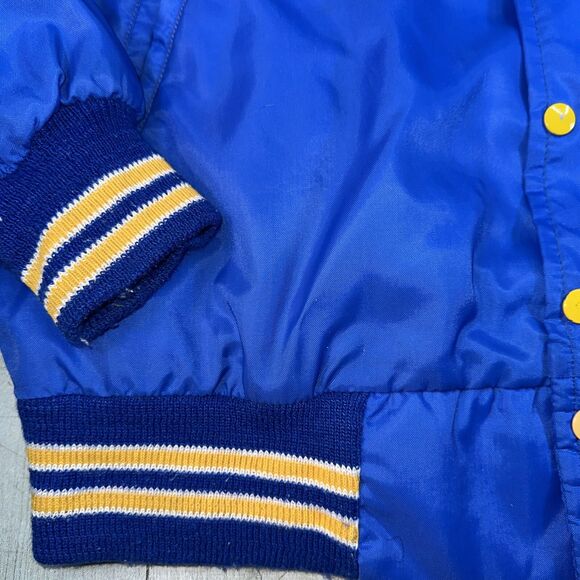 Men’s Vintage 1970S Baseball Jacket Westwind Size Large Blue Raiders - Picture 3 of 13